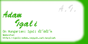 adam igali business card